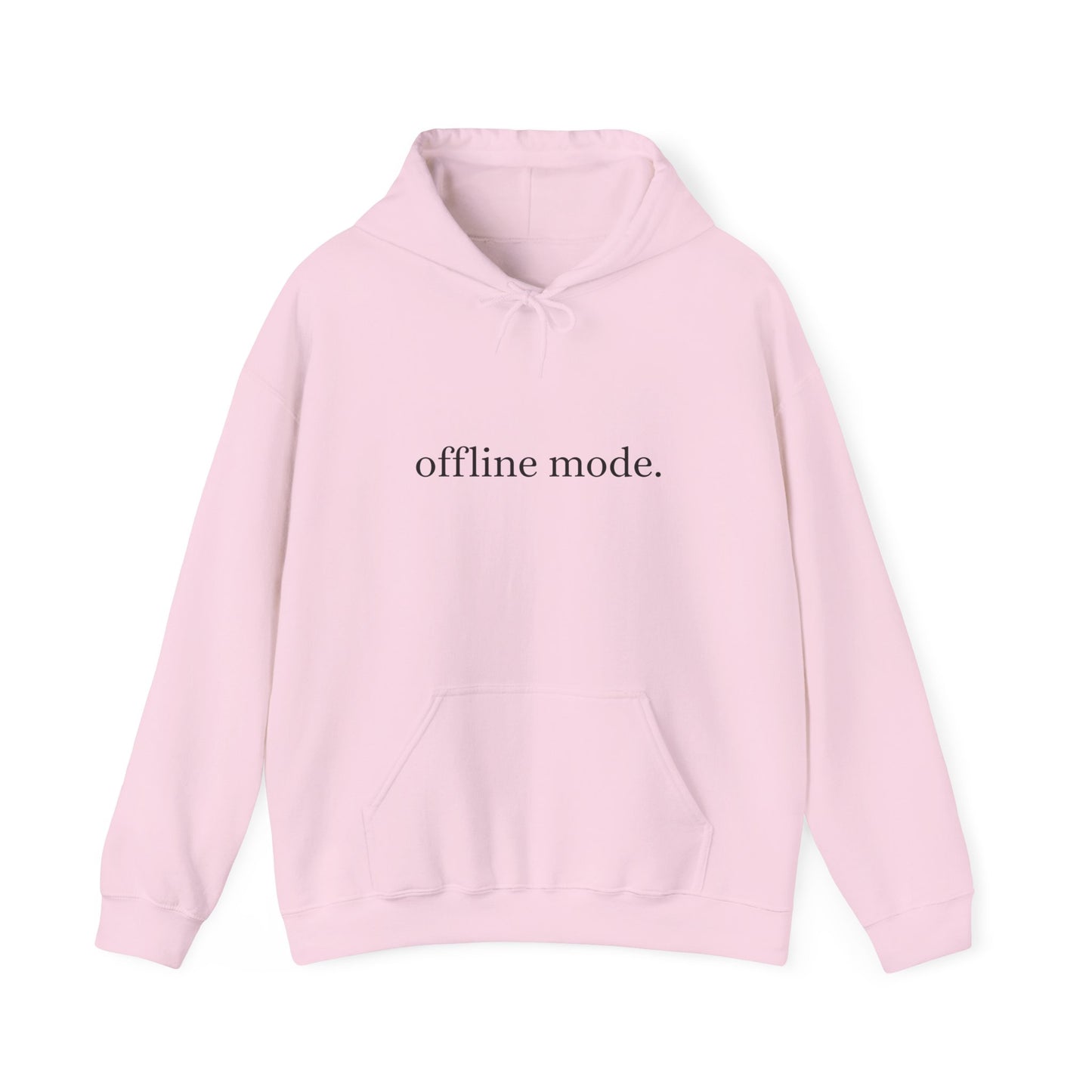 Casual Hooded Sweatshirt - "offline mode." Mellow Vibe, Cozy Gift for Tech Lovers, Relaxation Gear, Perfect for Fall and Winter