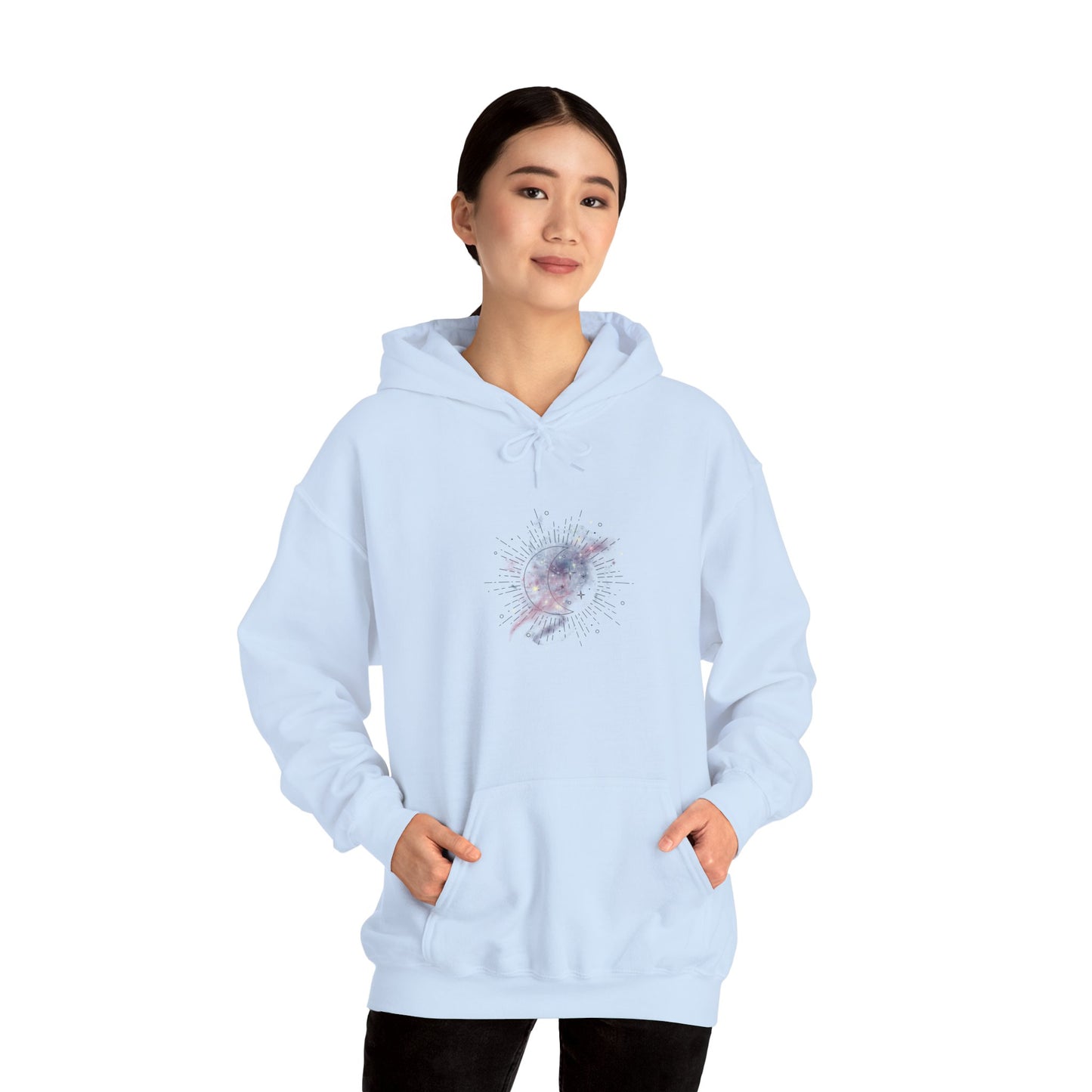 Cosmic Art Hoodie - Women's Sweatshirt for Art Lovers, Unique Gift for Space Enthusiasts, Casual Wear, Trendy Streetwear, Comfortable