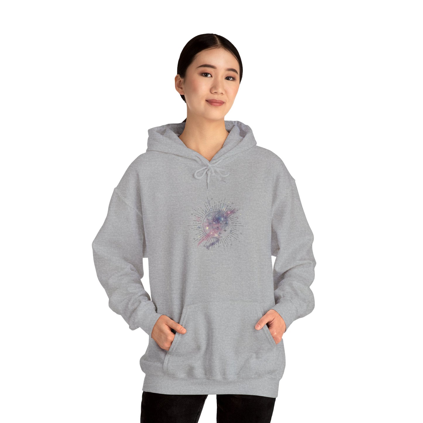 Cosmic Art Hoodie - Women's Sweatshirt for Art Lovers, Unique Gift for Space Enthusiasts, Casual Wear, Trendy Streetwear, Comfortable
