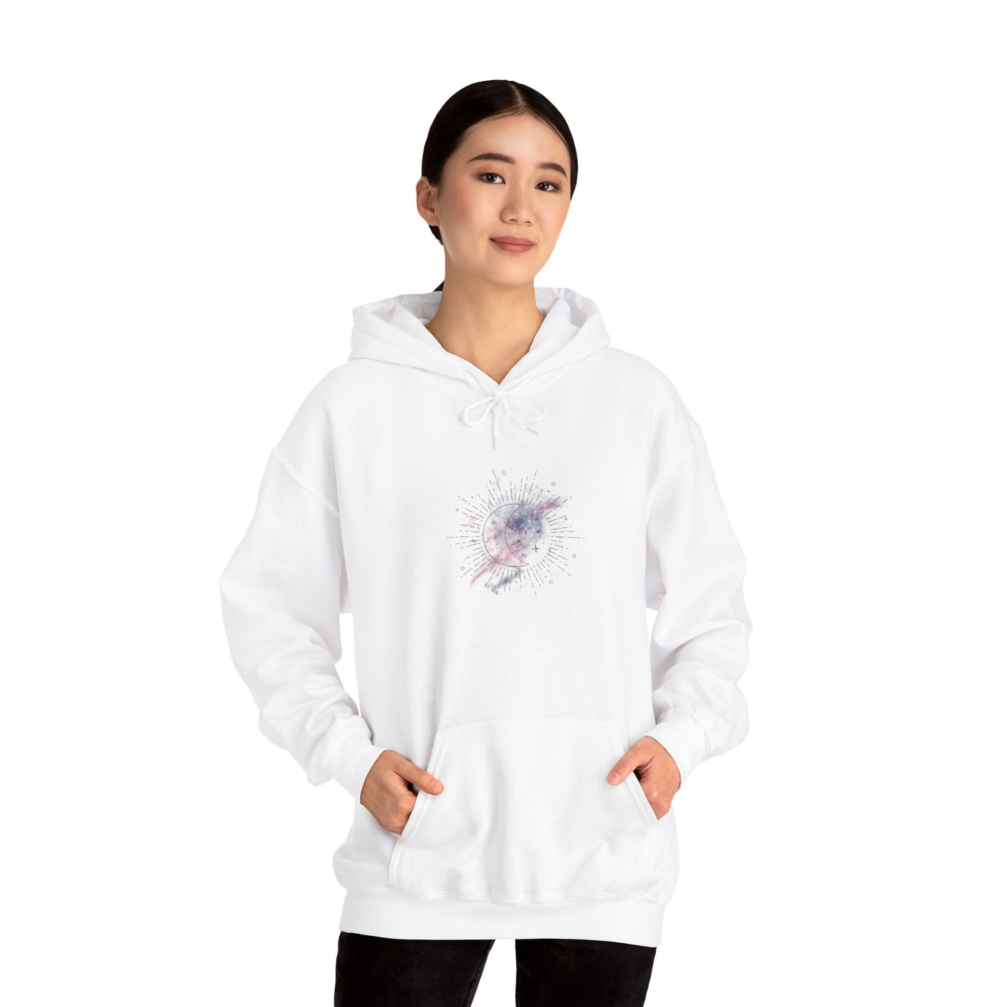 Cosmic Art Hoodie - Women's Sweatshirt for Art Lovers, Unique Gift for Space Enthusiasts, Casual Wear, Trendy Streetwear, Comfortable