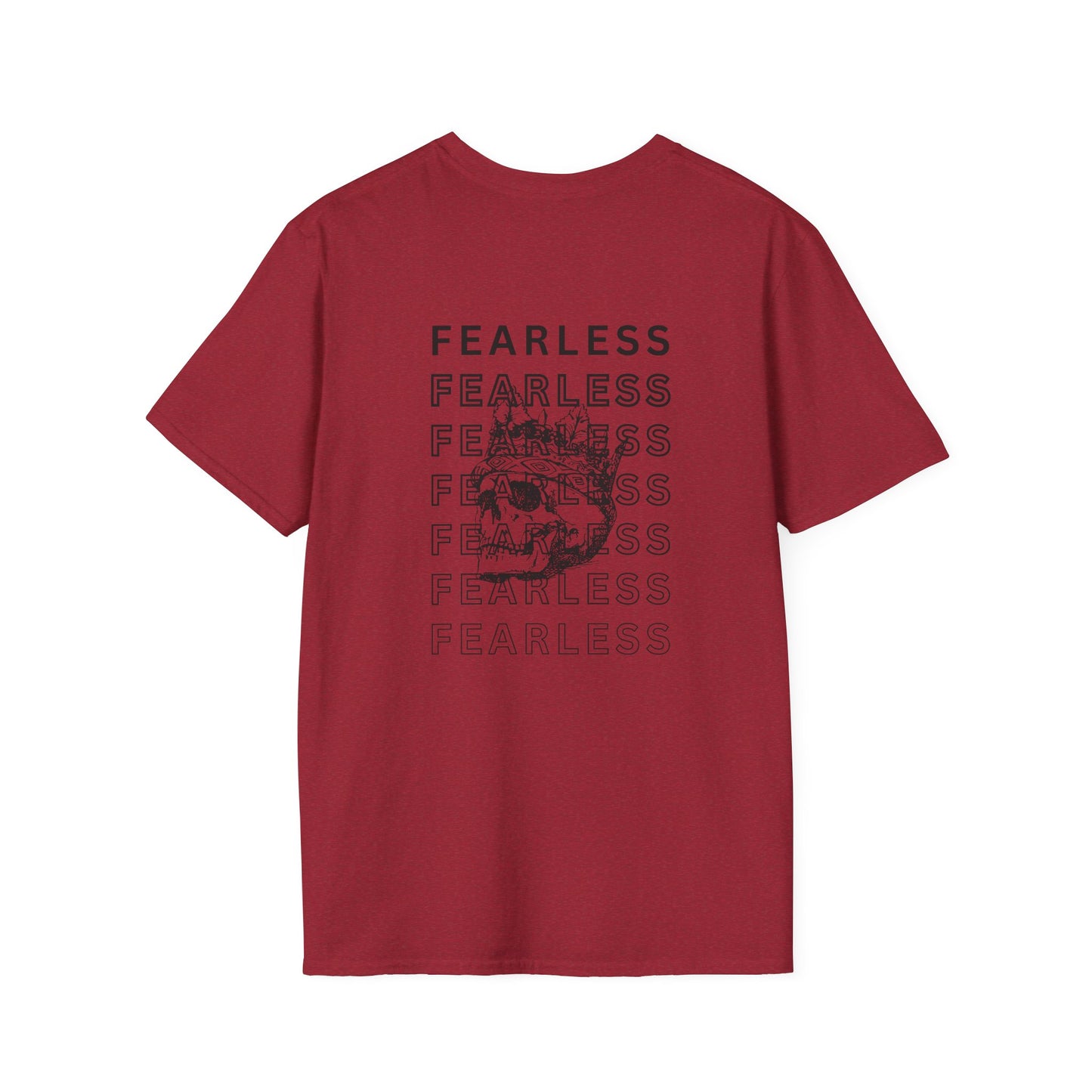 Fearless Unisex Softstyle T-Shirt | Bold Graphic Tee, Motivational Apparel, Casual Everyday Shirt, Perfect Gift, Inspiring Quote Tee