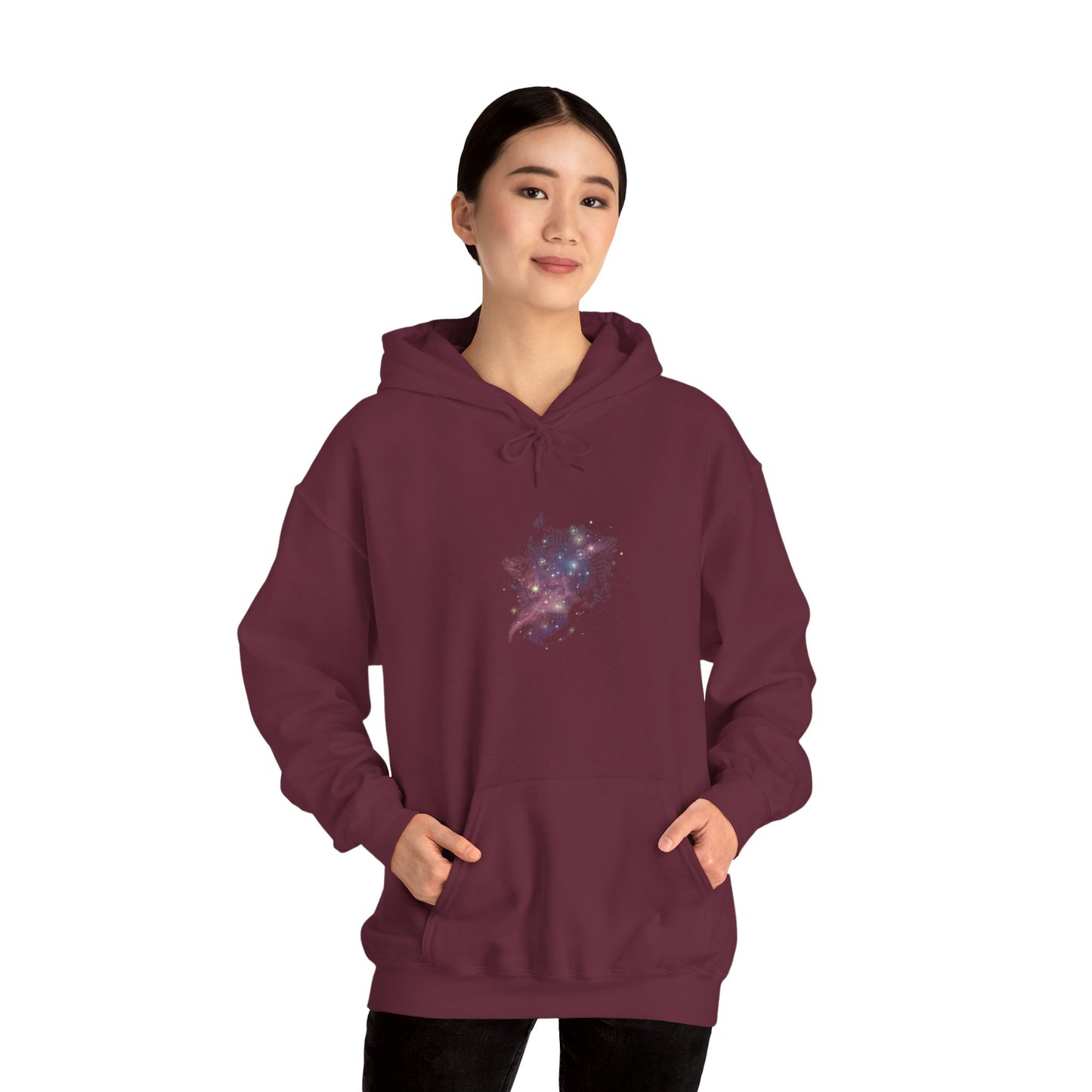 Cosmic Art Hoodie - Women's Sweatshirt for Art Lovers, Unique Gift for Space Enthusiasts, Casual Wear, Trendy Streetwear, Comfortable