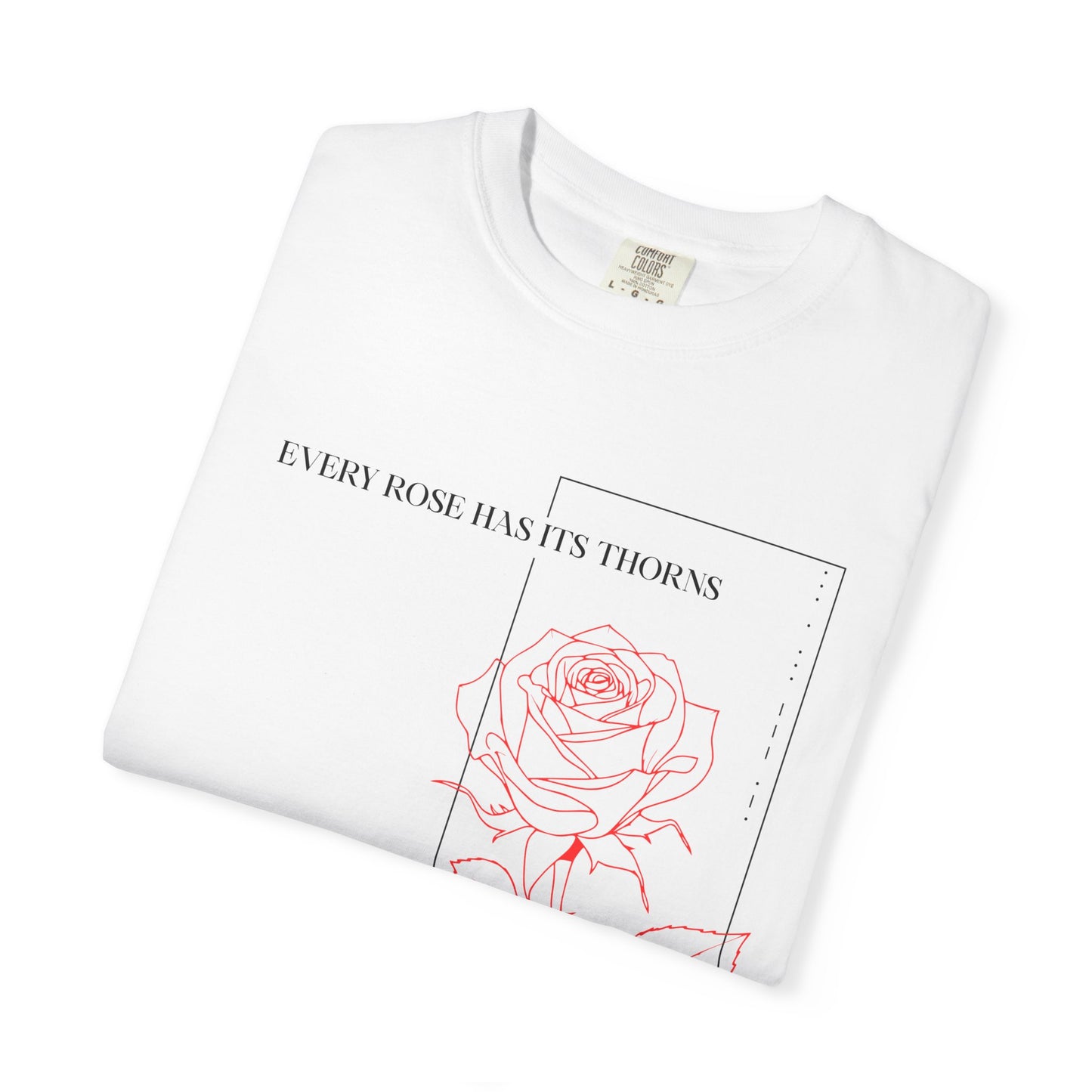 Rose Graphic Unisex Tee - Summer Relaxed Fit Quote Shirt