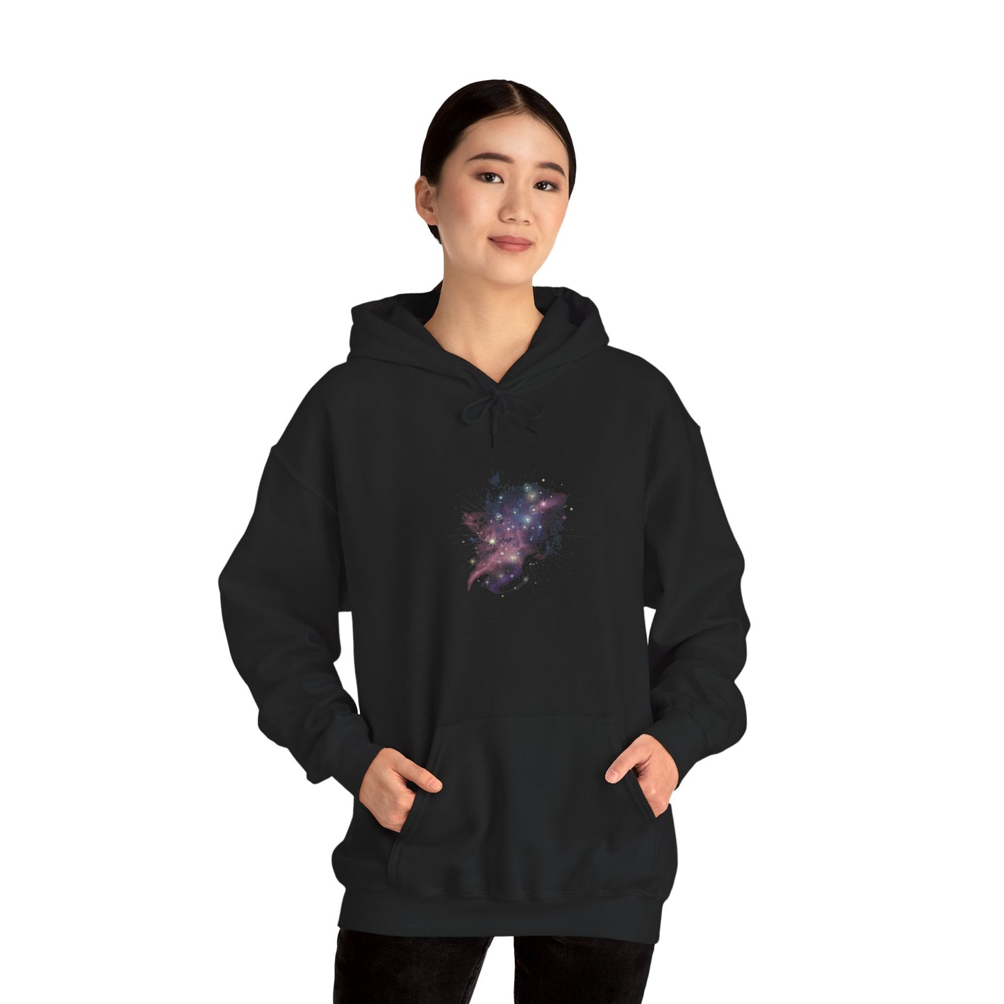 Cosmic Art Hoodie - Women's Sweatshirt for Art Lovers, Unique Gift for Space Enthusiasts, Casual Wear, Trendy Streetwear, Comfortable