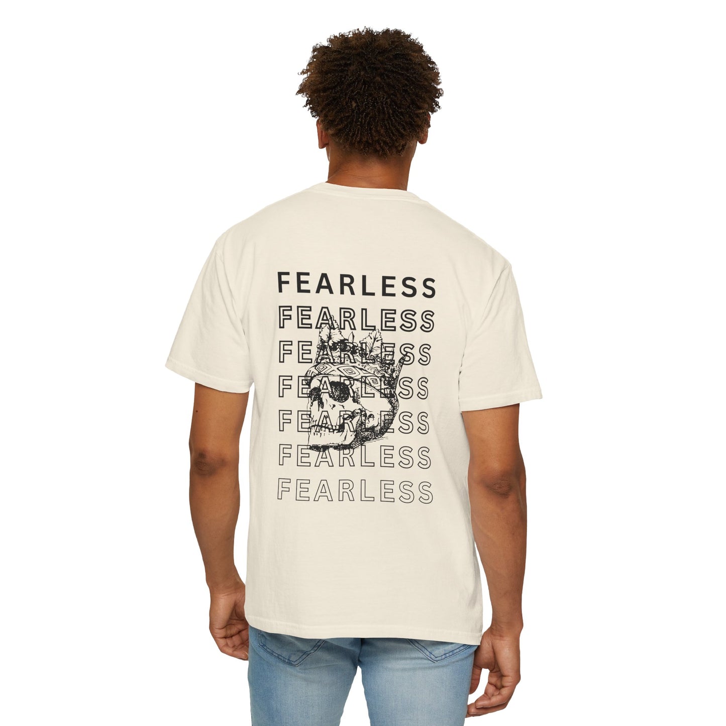 Fearless Skull Graphic T-Shirt, Unisex Vintage Tee, Casual Fashion, Gift for Him or Her, Halloween Partywear