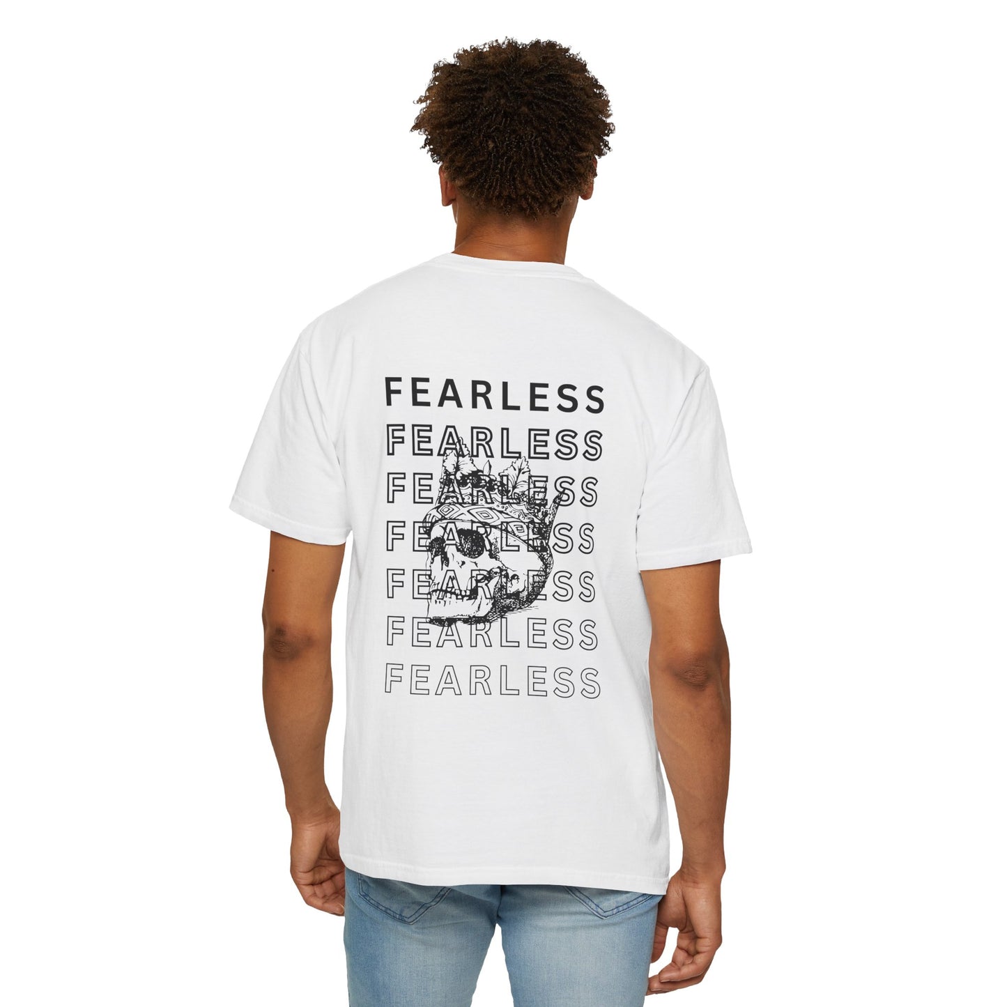 Fearless Skull Graphic T-Shirt, Unisex Vintage Tee, Casual Fashion, Gift for Him or Her, Halloween Partywear