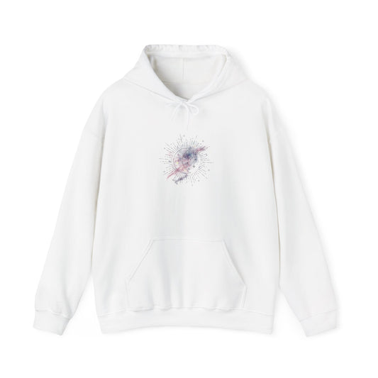 Cosmic Art Hoodie - Women's Sweatshirt for Art Lovers, Unique Gift for Space Enthusiasts, Casual Wear, Trendy Streetwear, Comfortable