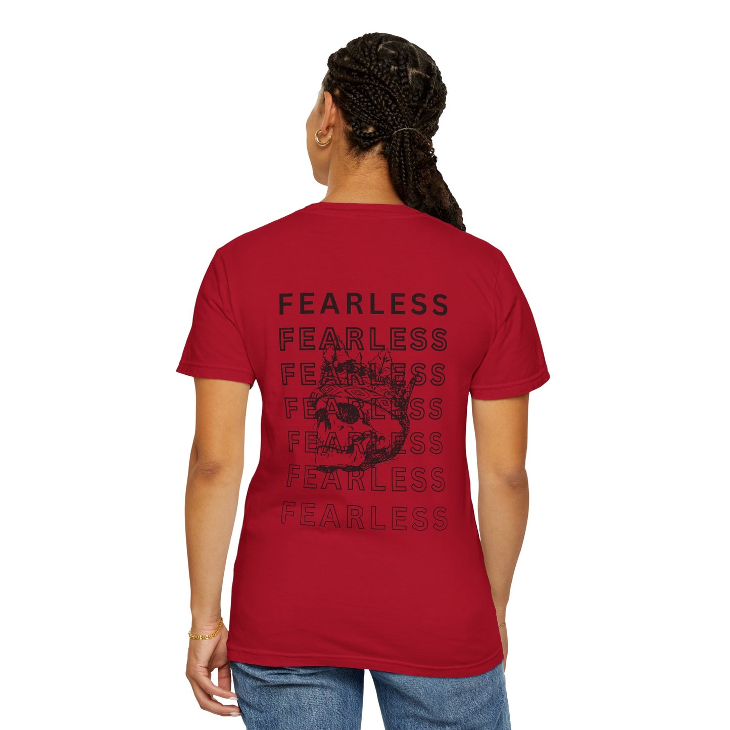 Fearless Skull Graphic T-Shirt, Unisex Vintage Tee, Casual Fashion, Gift for Him or Her, Halloween Partywear