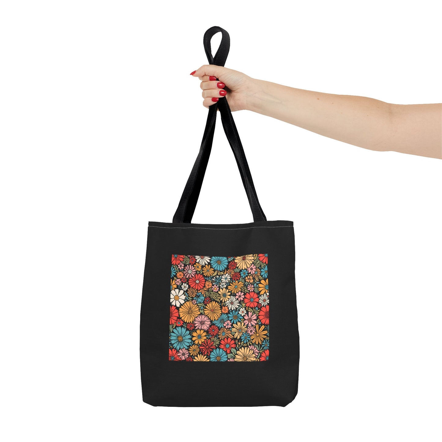 Flower Power Tote Bag | Eco-Friendly Floral Shopping Bag, Beach Bag, Gift for Her, Everyday Tote, Nature Lover's Accessory