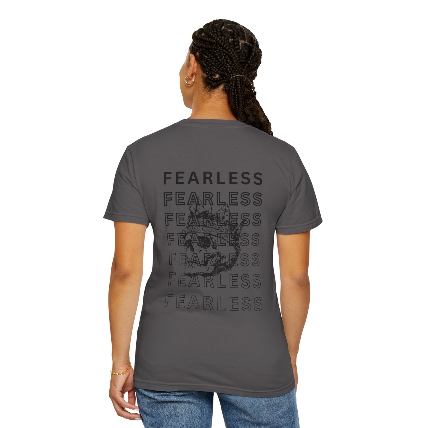 Fearless Skull Graphic T-Shirt, Unisex Vintage Tee, Casual Fashion, Gift for Him or Her, Halloween Partywear