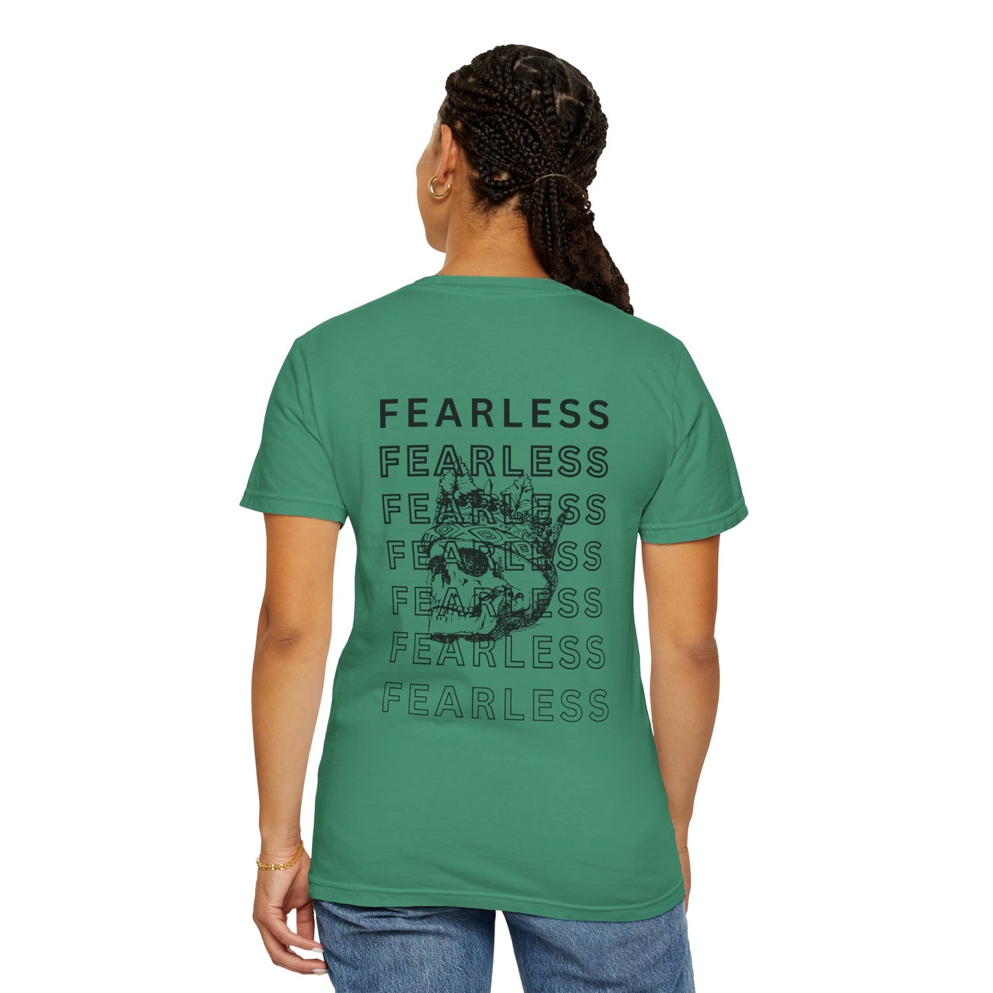 Fearless Skull Graphic T-Shirt, Unisex Vintage Tee, Casual Fashion, Gift for Him or Her, Halloween Partywear