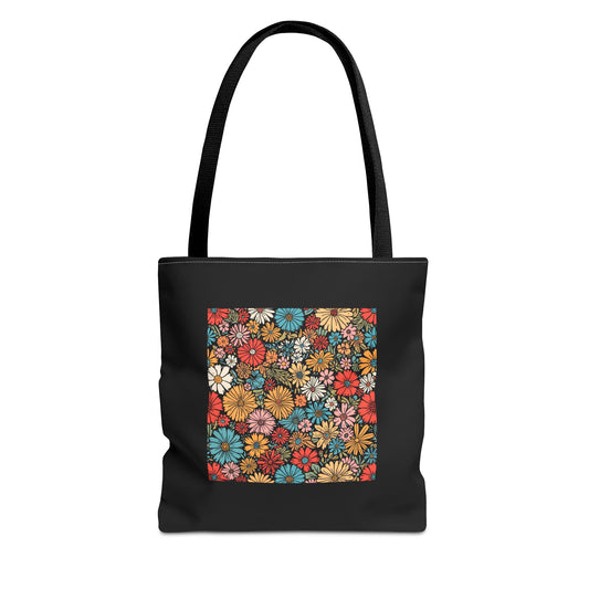 Flower Power Tote Bag | Eco-Friendly Floral Shopping Bag, Beach Bag, Gift for Her, Everyday Tote, Nature Lover's Accessory