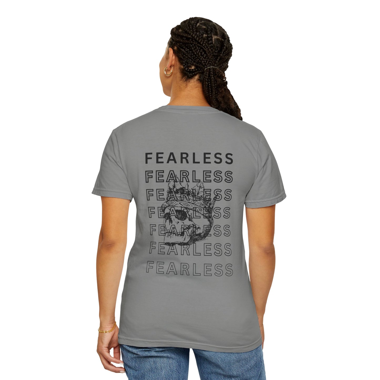 Fearless Skull Graphic T-Shirt, Unisex Vintage Tee, Casual Fashion, Gift for Him or Her, Halloween Partywear