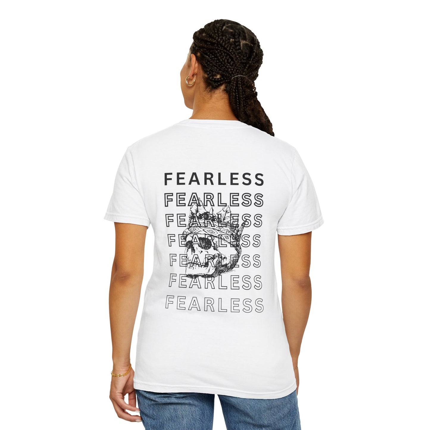 Fearless Skull Graphic T-Shirt, Unisex Vintage Tee, Casual Fashion, Gift for Him or Her, Halloween Partywear