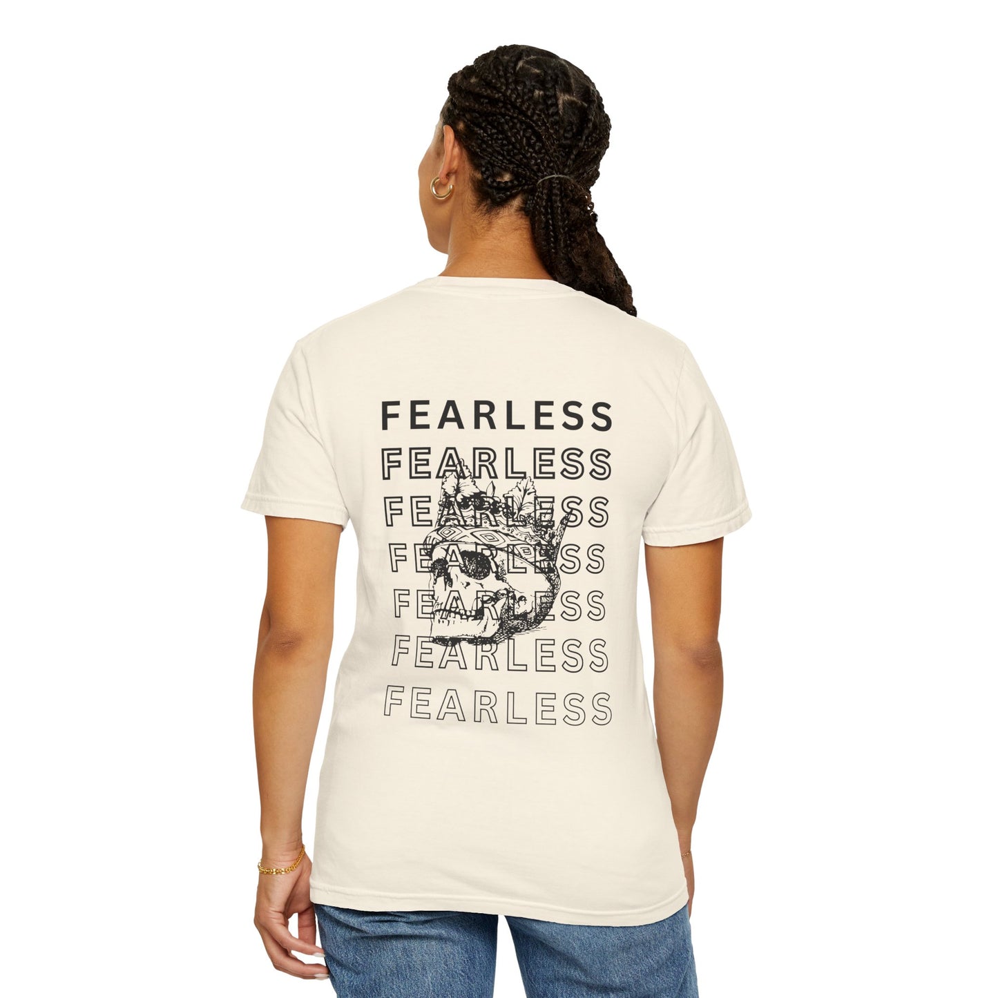 Fearless Skull Graphic T-Shirt, Unisex Vintage Tee, Casual Fashion, Gift for Him or Her, Halloween Partywear