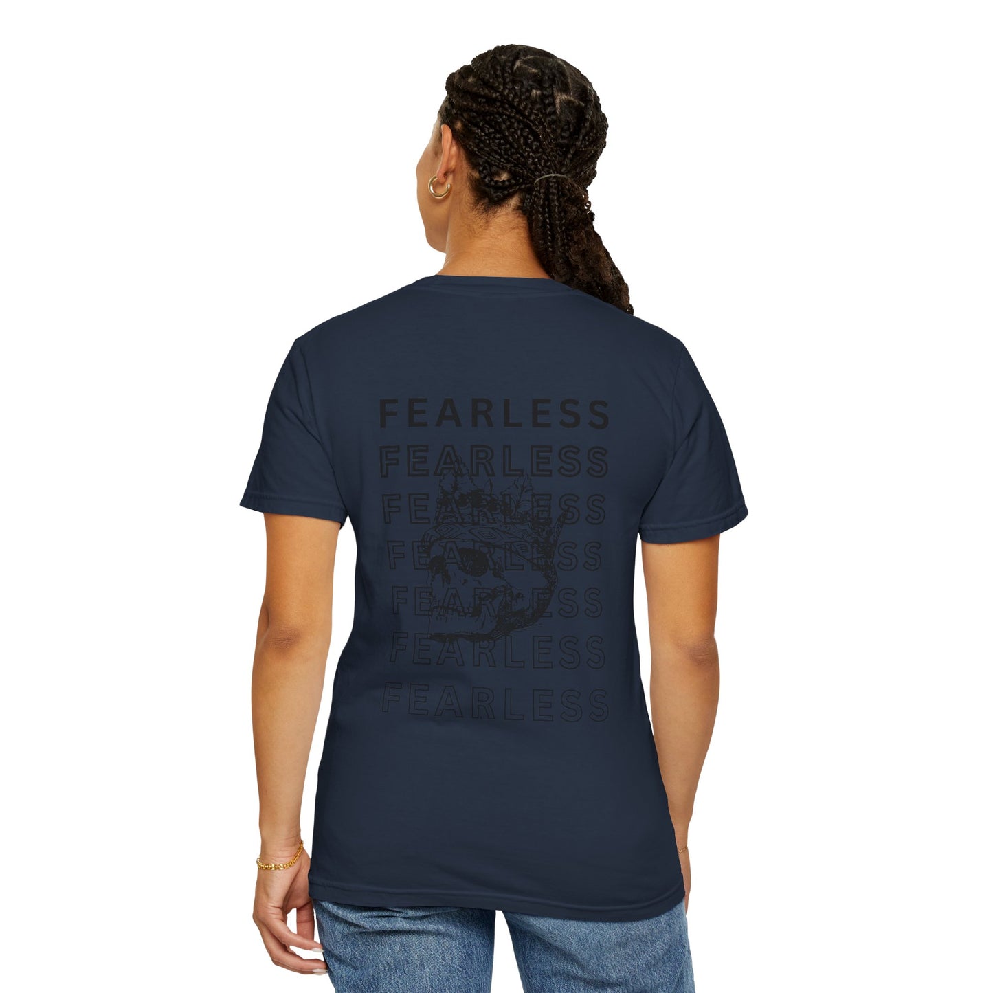 Fearless Skull Graphic T-Shirt, Unisex Vintage Tee, Casual Fashion, Gift for Him or Her, Halloween Partywear