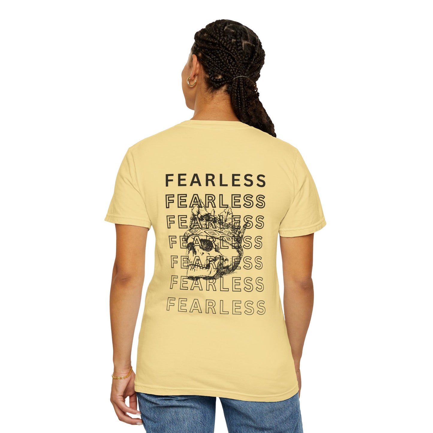 Fearless Skull Graphic T-Shirt, Unisex Vintage Tee, Casual Fashion, Gift for Him or Her, Halloween Partywear