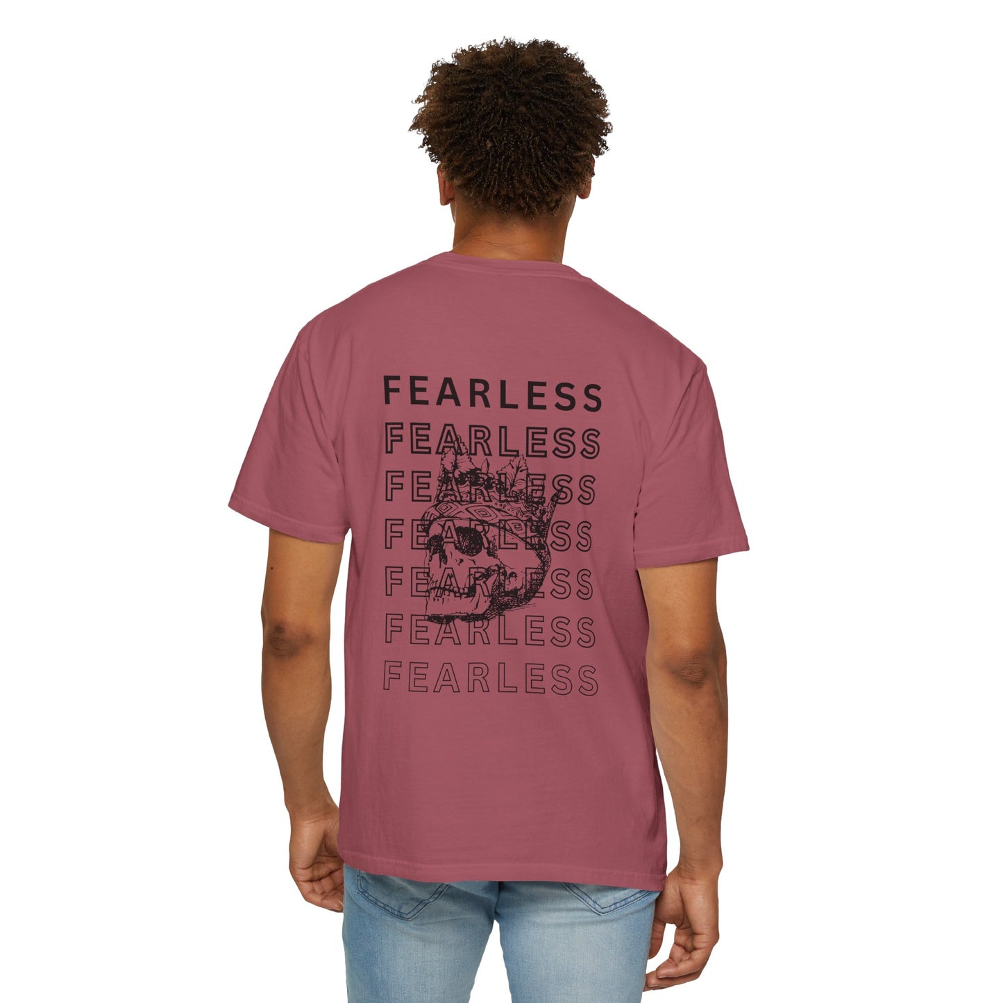 Fearless Skull Graphic T-Shirt, Unisex Vintage Tee, Casual Fashion, Gift for Him or Her, Halloween Partywear