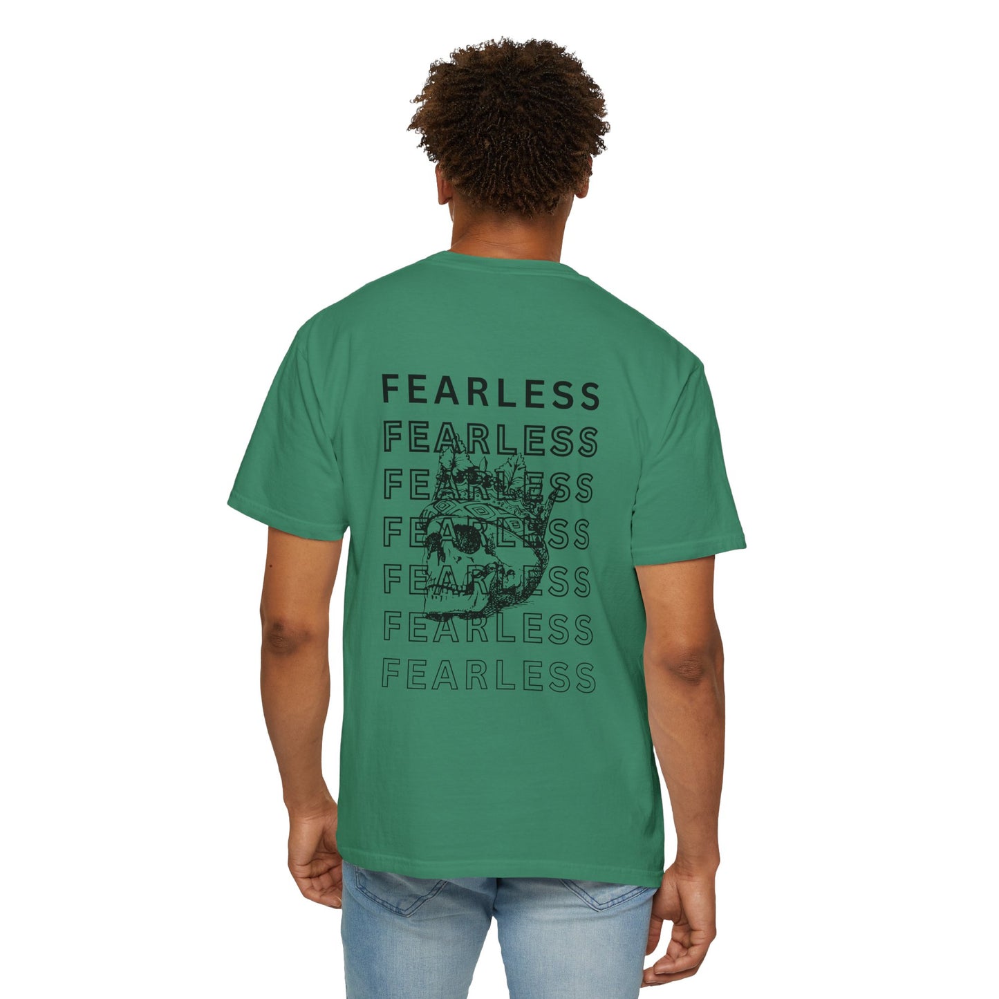 Fearless Skull Graphic T-Shirt, Unisex Vintage Tee, Casual Fashion, Gift for Him or Her, Halloween Partywear