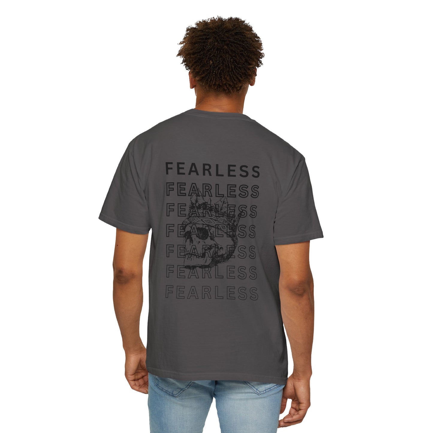Fearless Skull Graphic T-Shirt, Unisex Vintage Tee, Casual Fashion, Gift for Him or Her, Halloween Partywear
