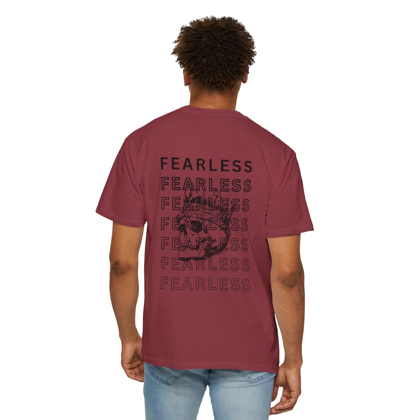 Fearless Skull Graphic T-Shirt, Unisex Vintage Tee, Casual Fashion, Gift for Him or Her, Halloween Partywear