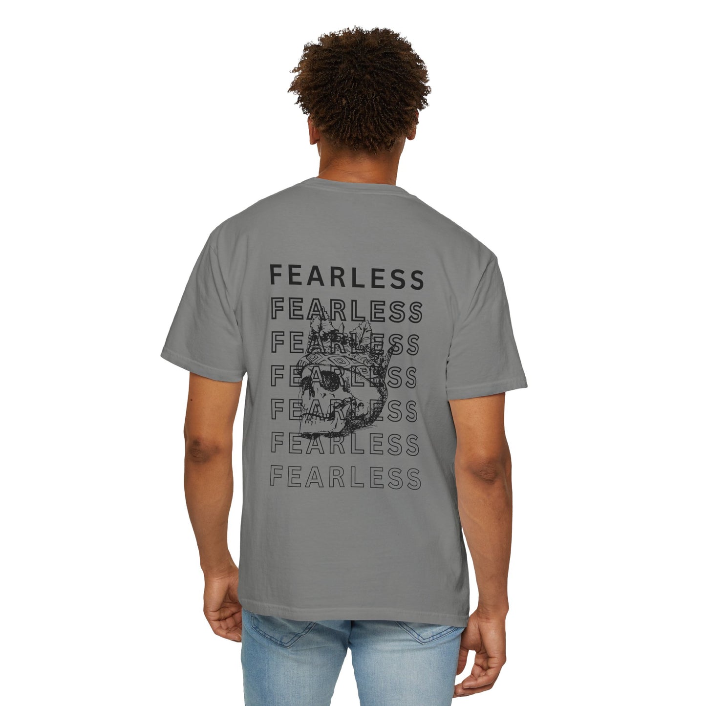 Fearless Skull Graphic T-Shirt, Unisex Vintage Tee, Casual Fashion, Gift for Him or Her, Halloween Partywear