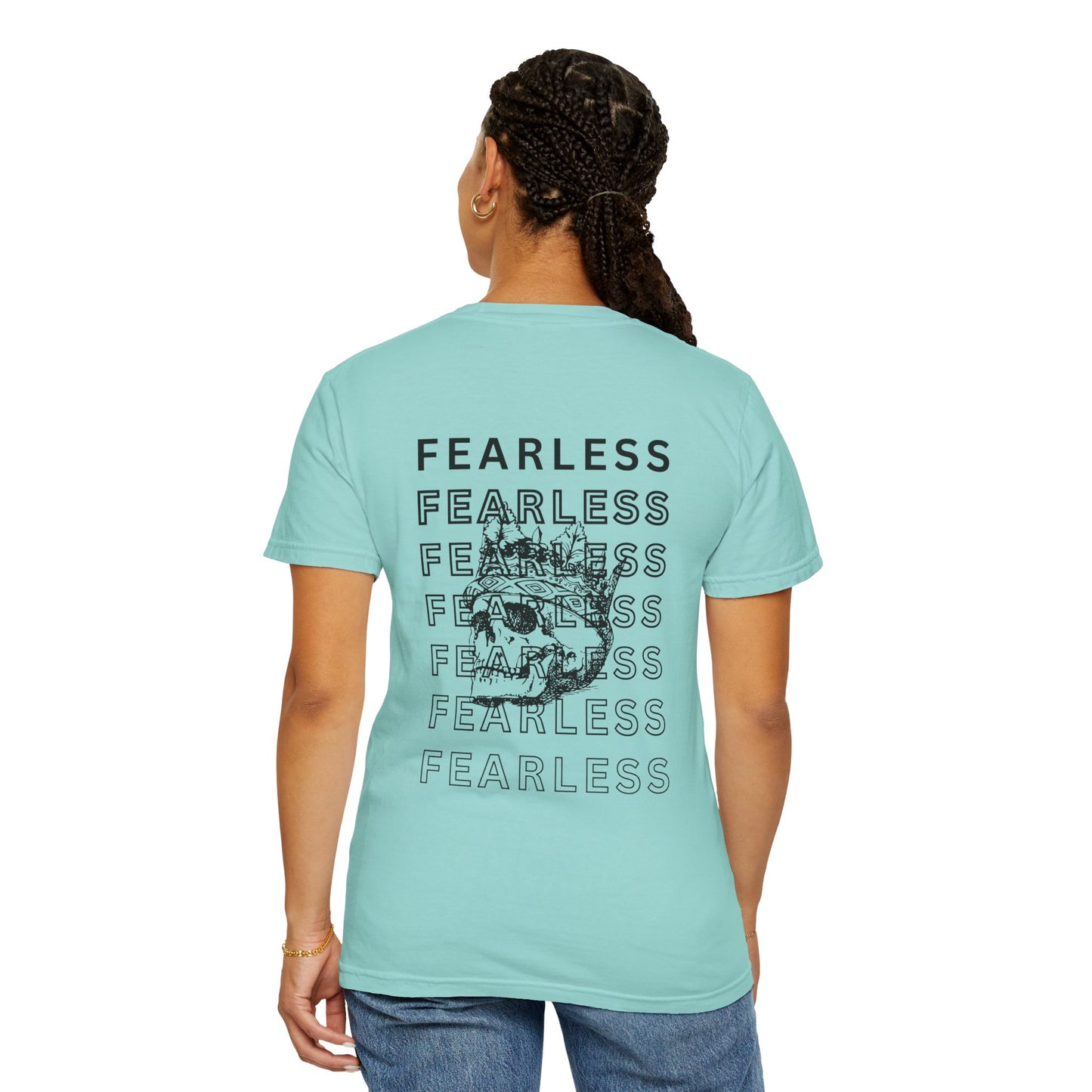 Fearless Skull Graphic T-Shirt, Unisex Vintage Tee, Casual Fashion, Gift for Him or Her, Halloween Partywear