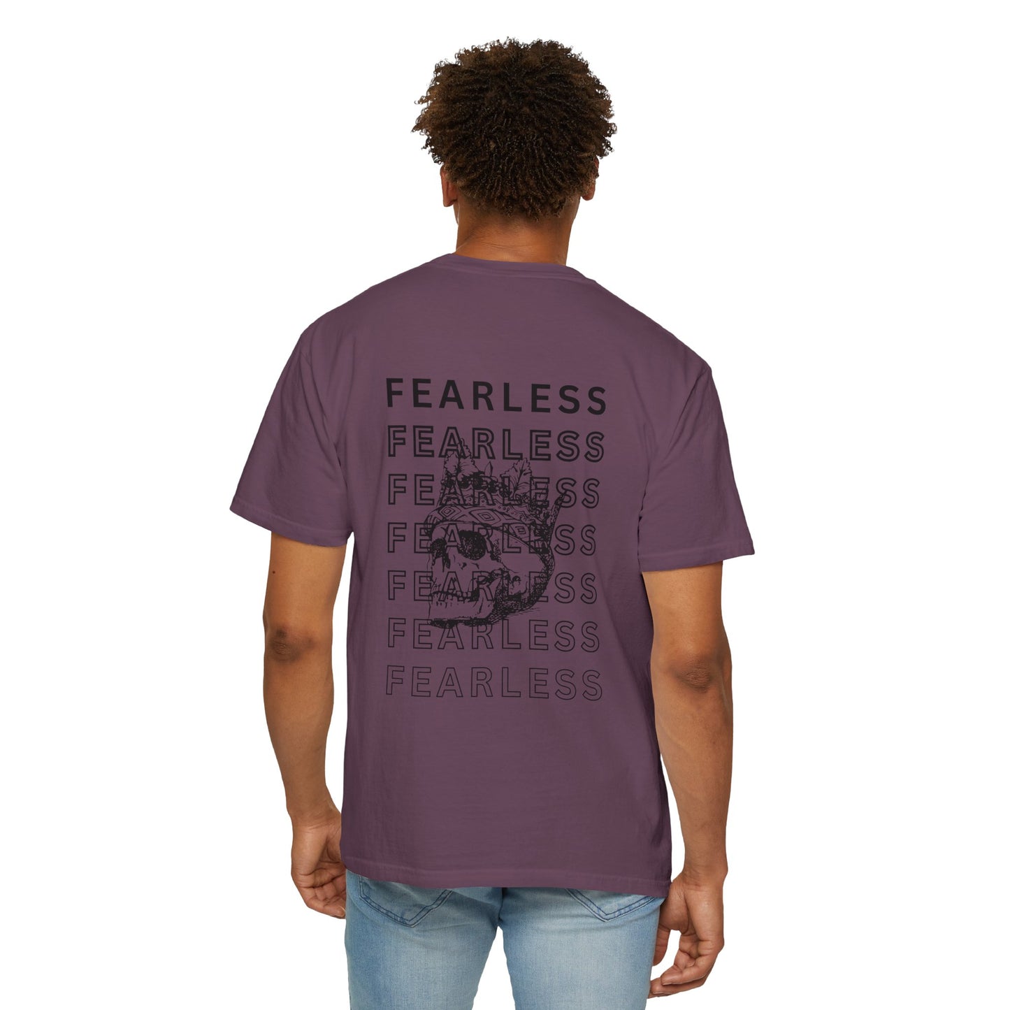 Fearless Skull Graphic T-Shirt, Unisex Vintage Tee, Casual Fashion, Gift for Him or Her, Halloween Partywear