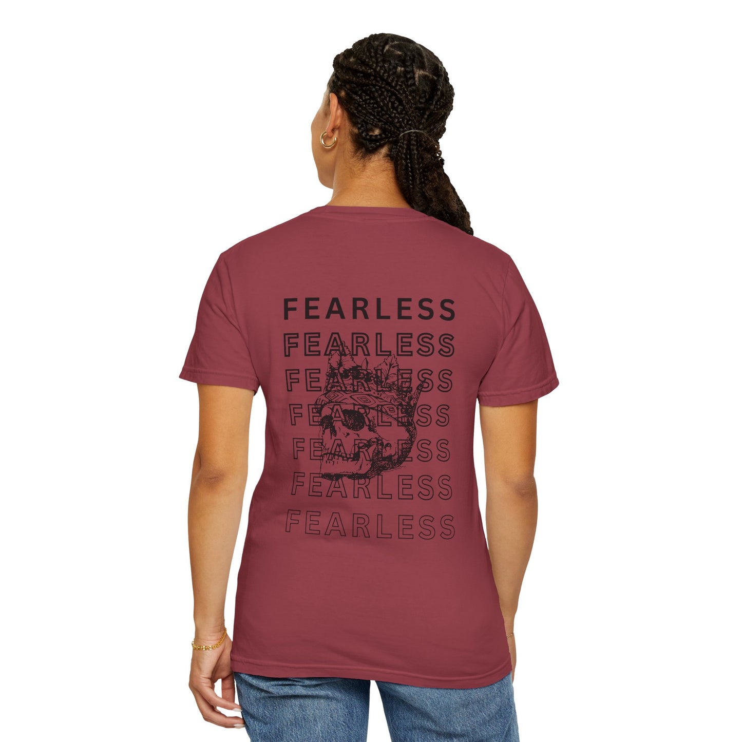 Fearless Skull Graphic T-Shirt, Unisex Vintage Tee, Casual Fashion, Gift for Him or Her, Halloween Partywear