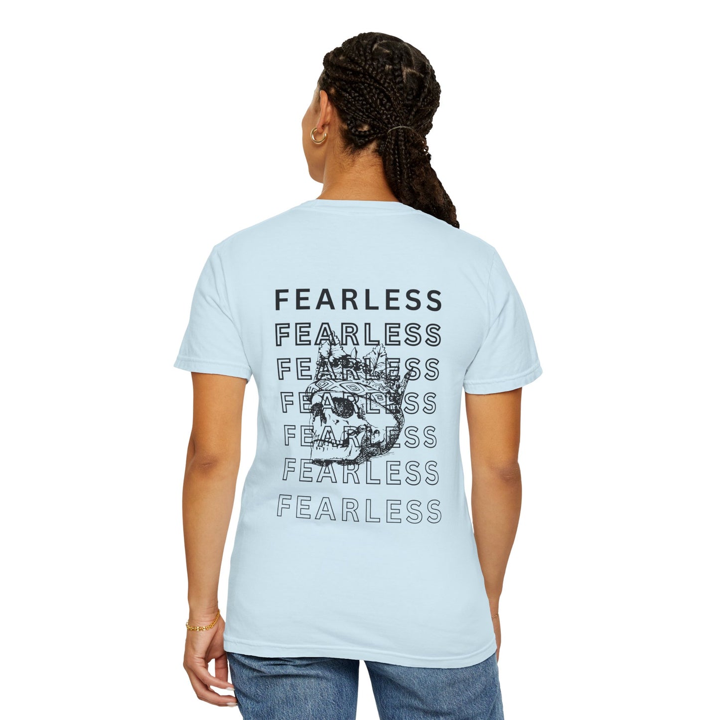 Fearless Skull Graphic T-Shirt, Unisex Vintage Tee, Casual Fashion, Gift for Him or Her, Halloween Partywear