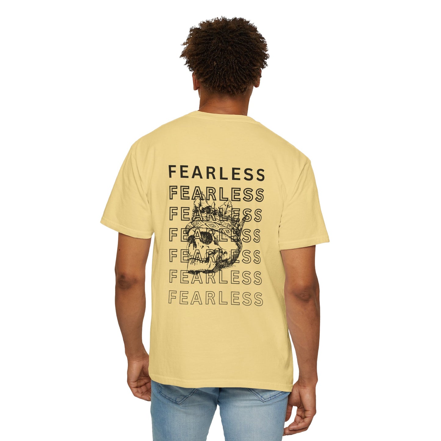 Fearless Skull Graphic T-Shirt, Unisex Vintage Tee, Casual Fashion, Gift for Him or Her, Halloween Partywear