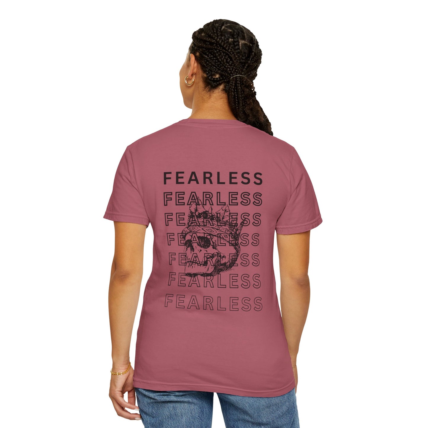 Fearless Skull Graphic T-Shirt, Unisex Vintage Tee, Casual Fashion, Gift for Him or Her, Halloween Partywear