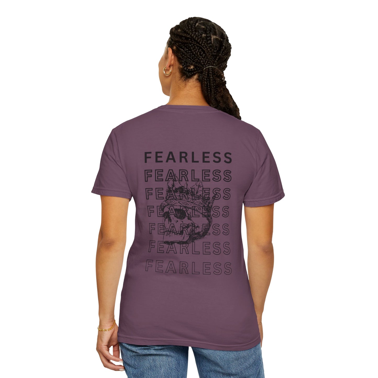 Fearless Skull Graphic T-Shirt, Unisex Vintage Tee, Casual Fashion, Gift for Him or Her, Halloween Partywear