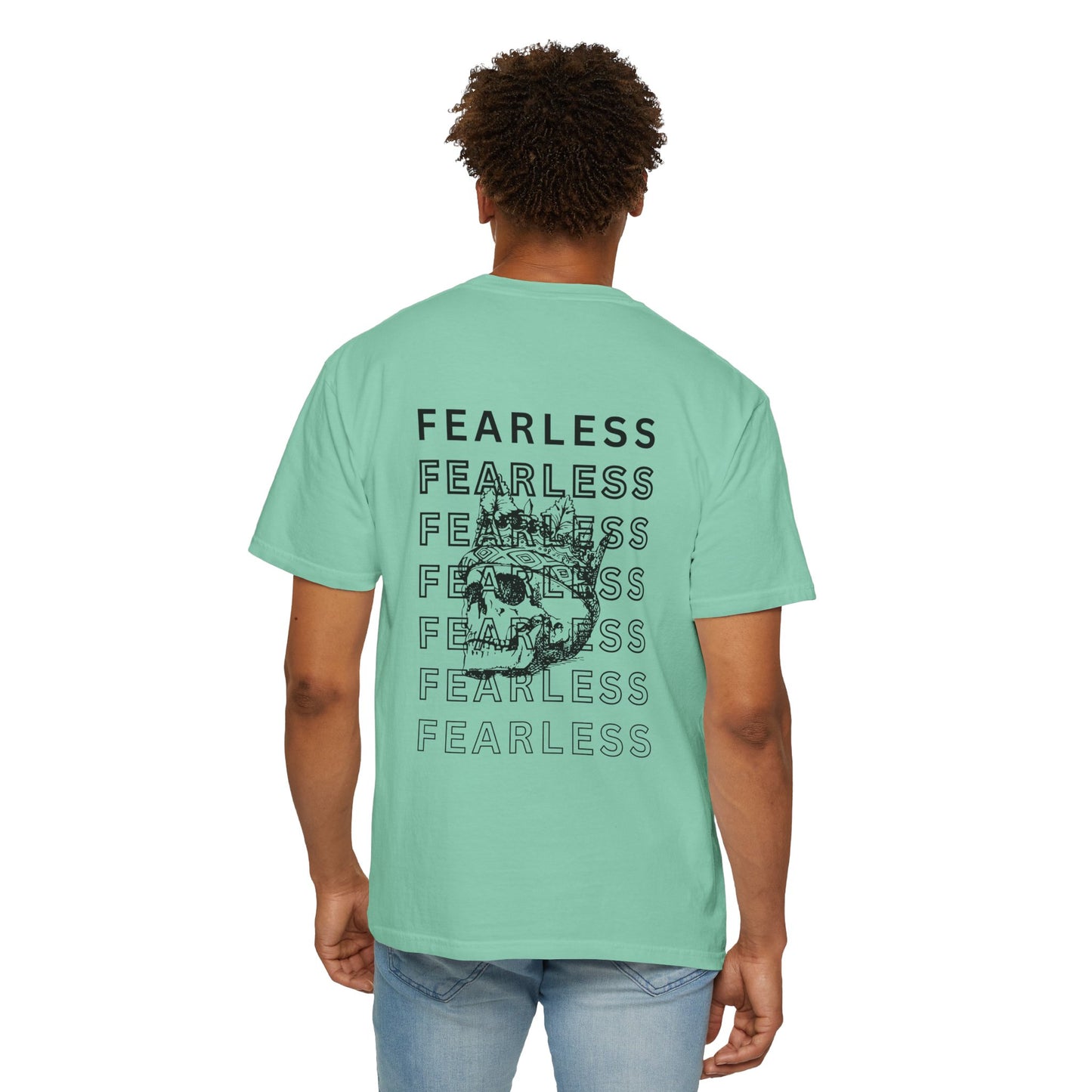 Fearless Skull Graphic T-Shirt, Unisex Vintage Tee, Casual Fashion, Gift for Him or Her, Halloween Partywear