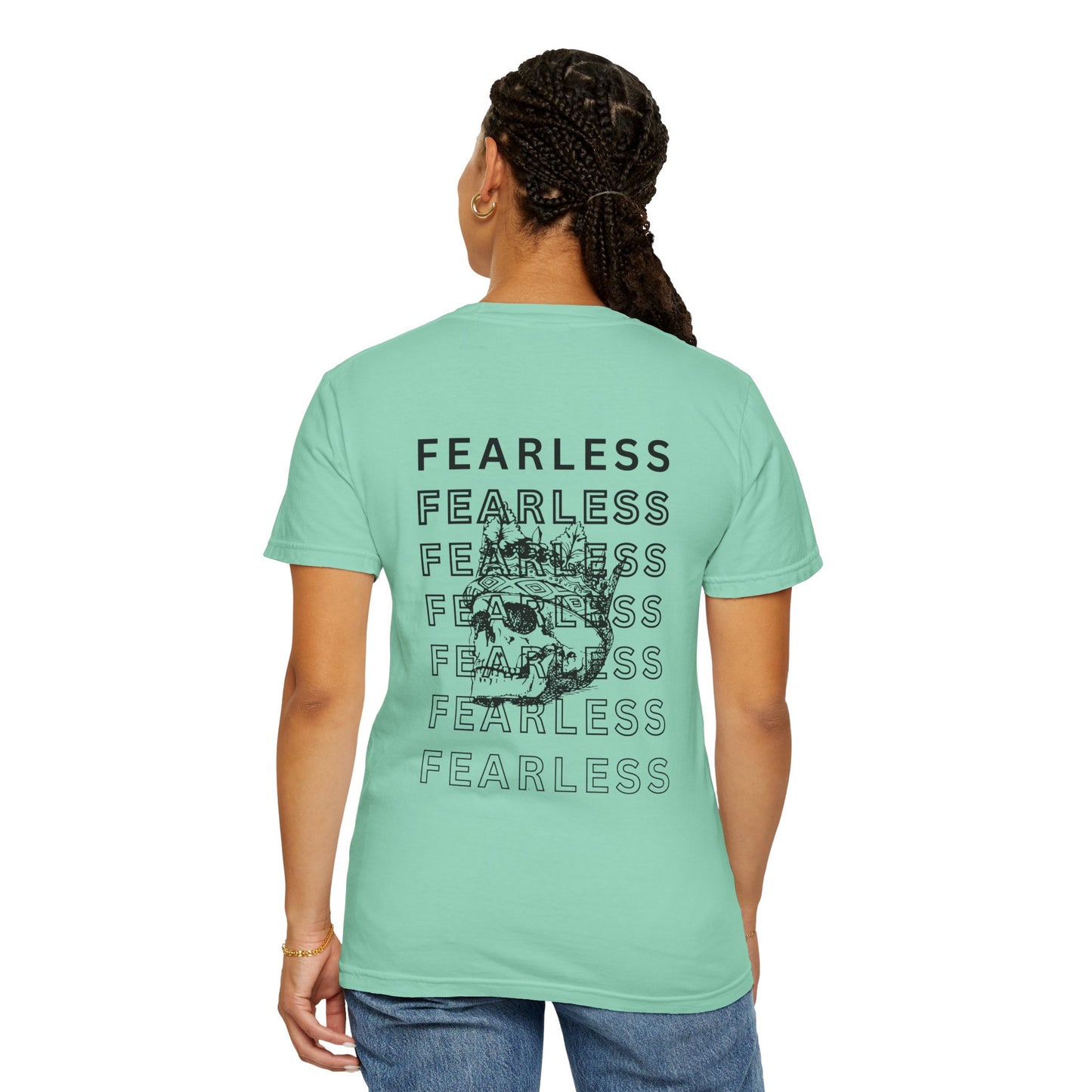 Fearless Skull Graphic T-Shirt, Unisex Vintage Tee, Casual Fashion, Gift for Him or Her, Halloween Partywear